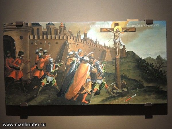 Икона "Страдания мученика Федора Стратилата"