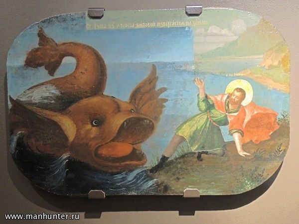 Икона "Извержение Ионы из китовой утробы"