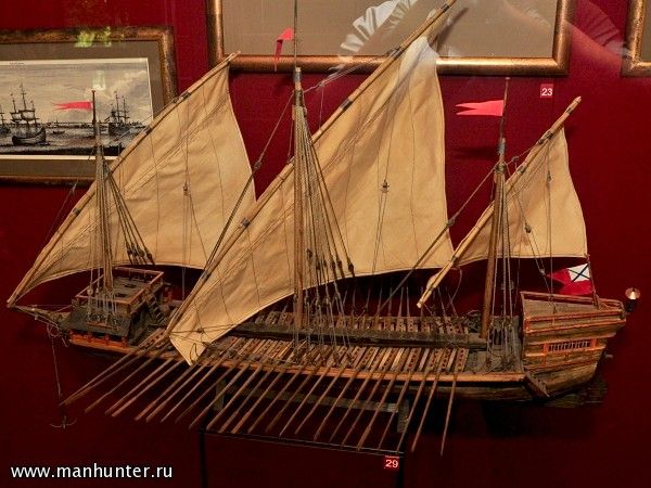 Модель галеры "Двина"