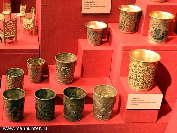 Серебряные сткаканы